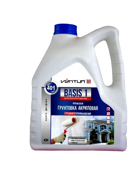 Прозрачная грунтовка Ventum, Basis-1/7 Вес 1 КГ