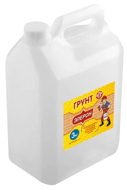 Бесцветная грунтовка Элерон, на эмульсионной основе 3 кг