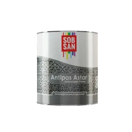 Антикоррозионная грунтовка для металла Sobsan, antipas, серый, 25 кг