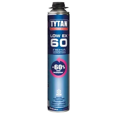 Монтажная пена TYTAN, Professional LOW EX 60, 750 мл