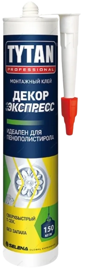 Клей монтажный для пенополистерола «TYTAN WB-70» Декор экспресс (310мл.)