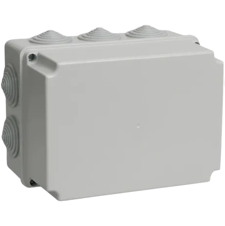 Коробка Км41246 Распаячная Для О/П 190х140х120 Мм Ip55 (Ral7035, 10 Гермовводов)