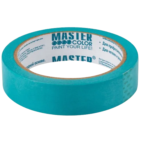 Малярный скотч для деликатных поверхностей Master Color 24мм/25м голубой