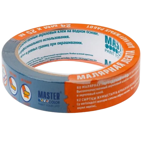 Малярный скотч Master Color 24мм/25м синий