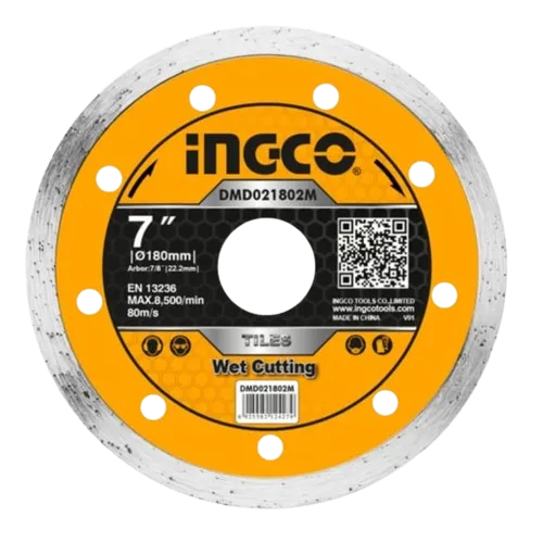 Диск алмазный сплошной по керамике INGCO DMD021802M