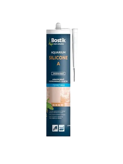 Герметик для аквариумов Bostik Aquarium Silicone, прозрачный, 310 мл