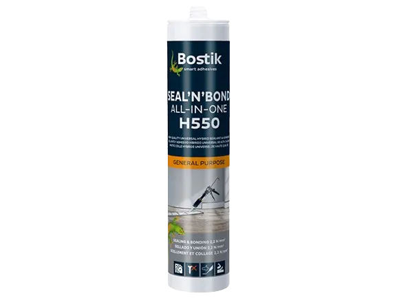 Bostik H550 - Высококачественный универсальный гибридный герметик и клей белый