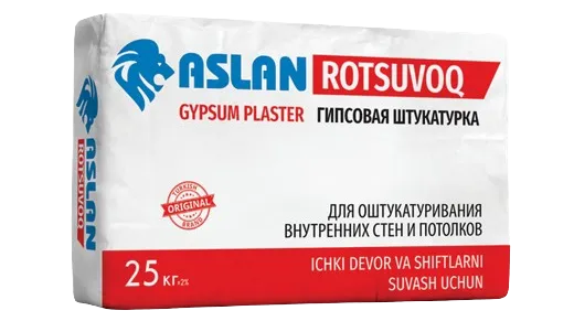 Гипсовая штукатурка Aslan ROTSUVOQ 25кг